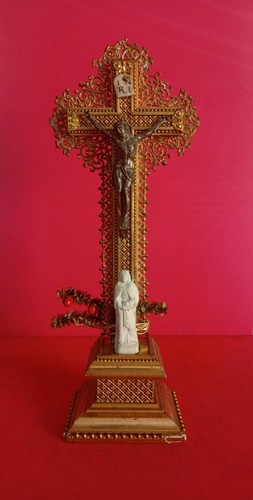 Crocifisso antico tavolo in - antico,