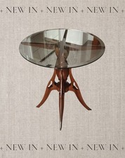 TAVOLINO ROTONDO LEGNO RARO