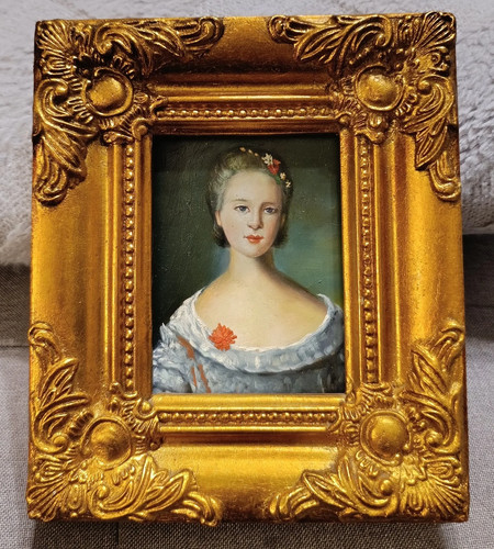 Antico quadro ritratto - antico, dipinto