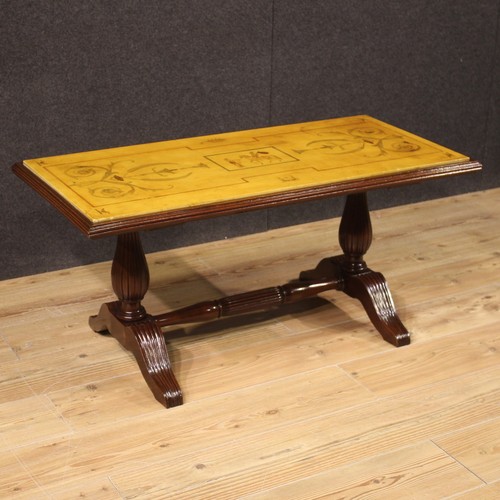 Tavolino legno piano - , marmo